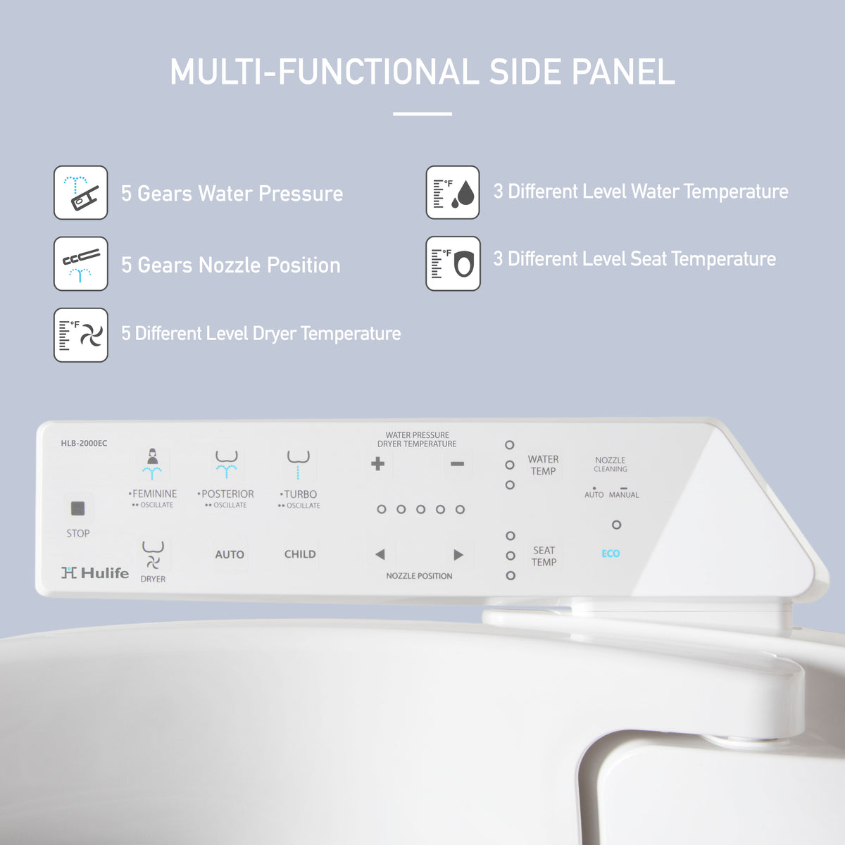 HLB-2000EC Touch Control Electric Bidet Seat